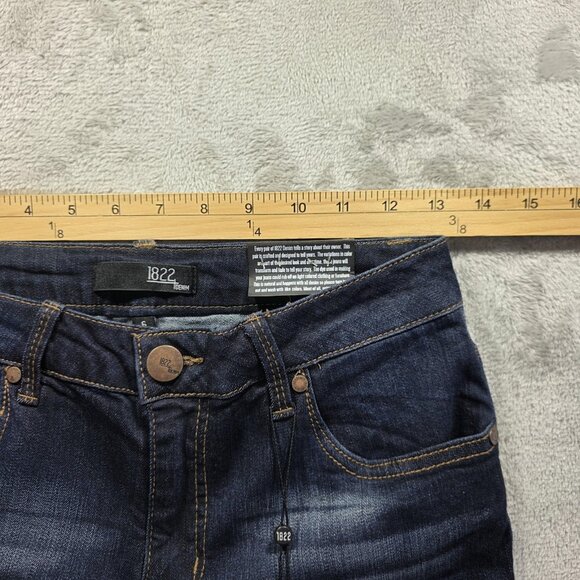 1822 Denim Bermuda Shorts Womens 6 Blue Vintage Stretch Classic Mid Rise Jeans - Picture 11 of 14